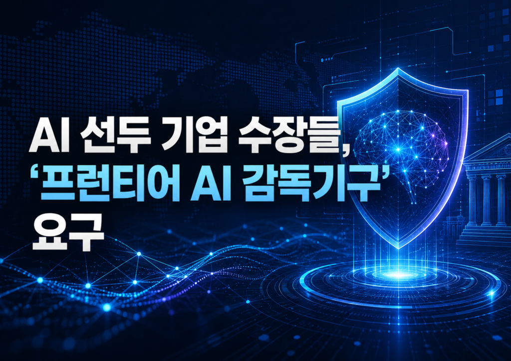 AI 선두 기업 수장들이 프런티어 AI 감독기구를 요구한 배경과 주요 제안