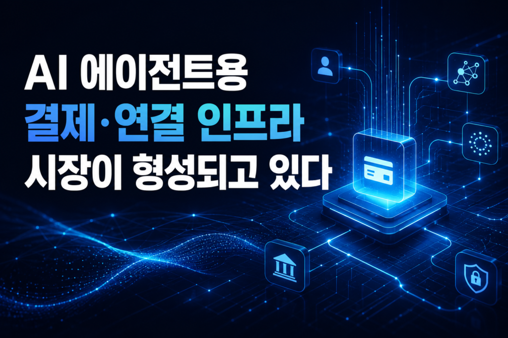 AI 에이전트용 결제·연결 인프라 시장이 형성되고 있다를 설명하는 대표 이미지