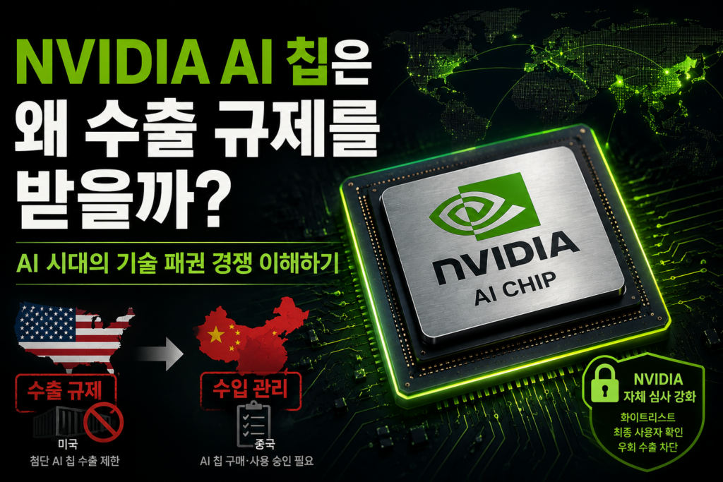 NVIDIA AI 칩은 왜 수출 규제를 받을까? AI 시대의 기술 패권 경쟁 이해하기