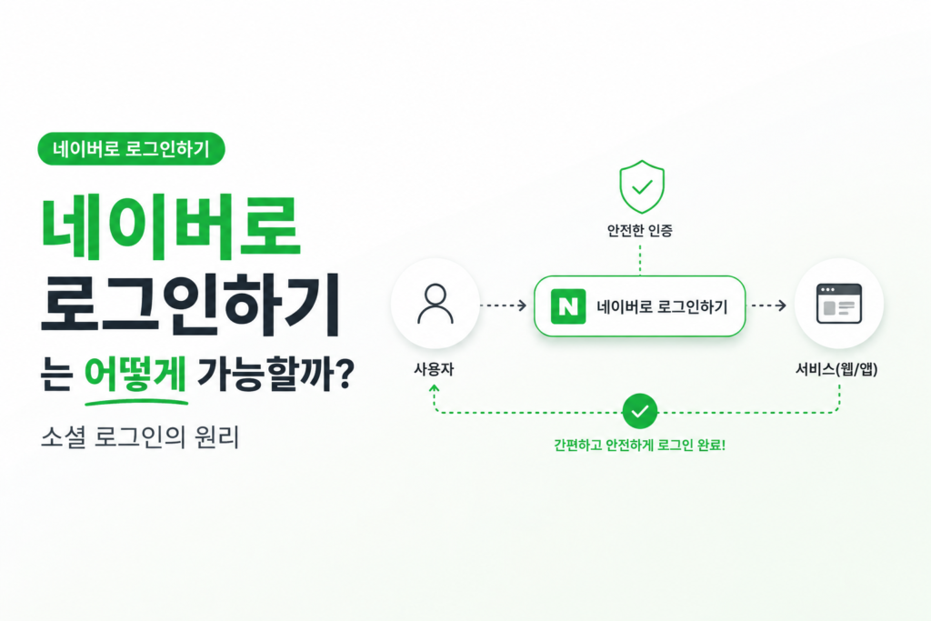 “네이버로 로그인하기”는 어떻게 가능할까? 소셜 로그인의 원리
