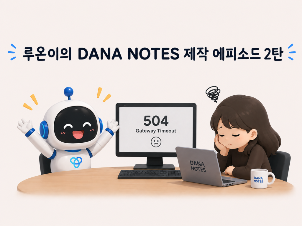루온이의 dana notes 제작 에피소드 2탄