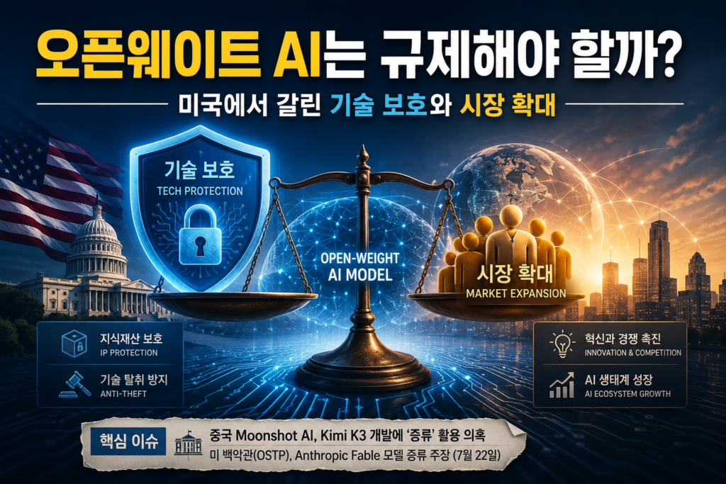 오픈웨이트 AI는 규제해야 할까 미국에서 갈린 기술 보호와 시장 확대