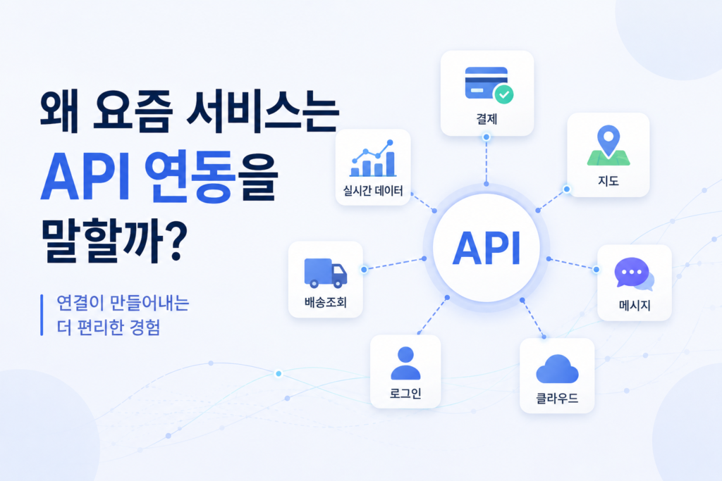 왜 요즘 서비스는 API 연동을 말할까?