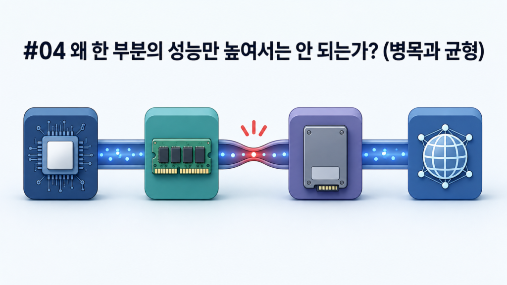 #04 왜 한 부분의 성능만 높여서는 안 되는가 (병목과 균형)