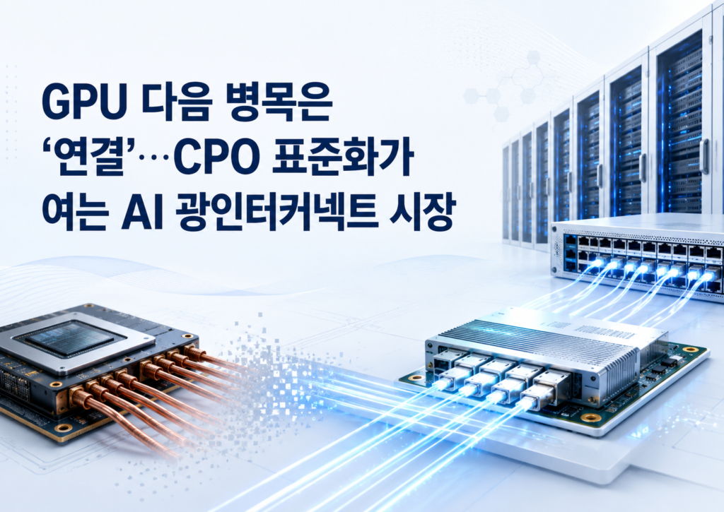 GPU 다음 병목은 ‘연결’…CPO 표준화가 여는 AI 광인터커넥트 시장