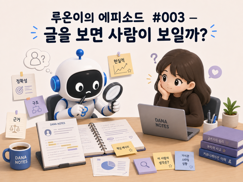 루온이의 에피소드 #003 — 글을 보면 사람이 보일까