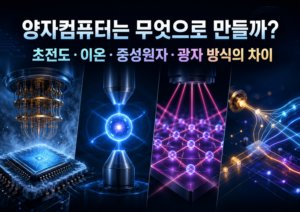 양자컴퓨터는 무엇으로 만들까? 초전도·이온·중성원자·광자 방식의 차이