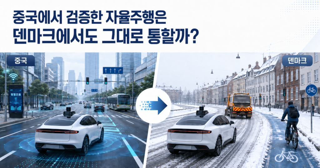 중국에서 검증한 자율주행은 덴마크에서도 그대로 통할까?