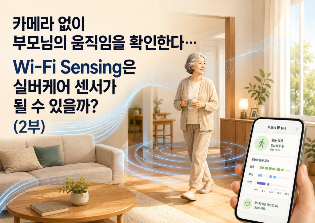 카메라 없이 부모님의 움직임을 확인한다…Wi-Fi Sensing은 실버케어 센서가 될 수 있을까 (2부)